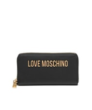 LOVE MOSCHINO LAMINATED BOLD LOVE Cartera grande con correa de muñeca - Carteras Mujer