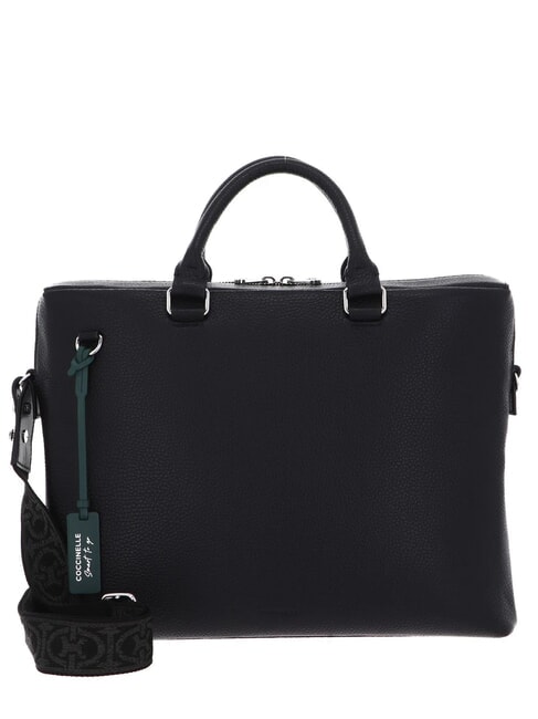 COCCINELLE STG SOFT maletín de cuero negro - Bolsos Mujer