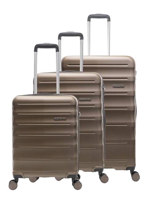 AMERICAN TOURISTER SPEEDLINK Juego de 3 carritos: cabina, mediano, grande perla / crema - Set Trolley