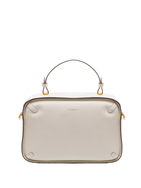 COCCINELLE MALETA CALF Bolso de piel con bandolera blanco - Bolsos Mujer