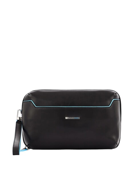 PIQUADRO BLUE SQUARE Bolso de mano de piel organizado negro - Fundas para tablet & Organizer