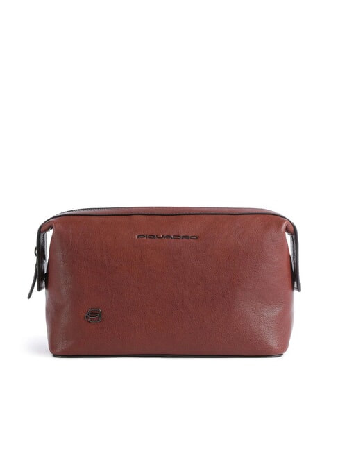 PIQUADRO BLACK SQUARE Neceser de piel CUERO - Neceser