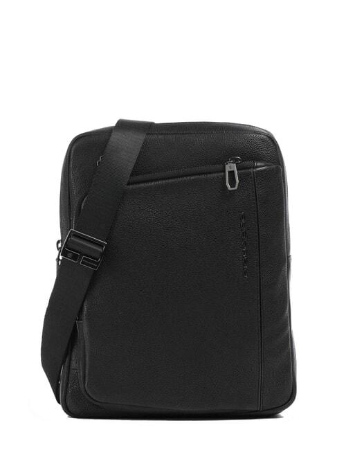 PIQUADRO CRONUS Bolsa de cuero para iPad negro - Bandoleras Hombre