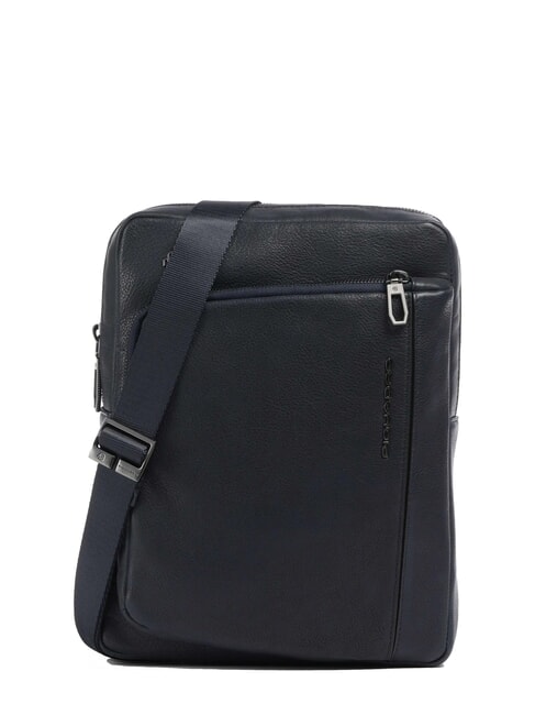 PIQUADRO CRONUS Bolsa de cuero para iPad azul - Bandoleras Hombre