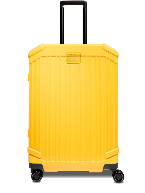 PIQUADRO POP Carro mediano amarillo - Trolley Rígidos