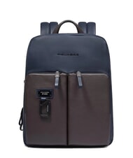 PIQUADRO HARPER Mochila para portátil de 14", expandible azul/marrón oscuro - Mochilas para portátil - 1
