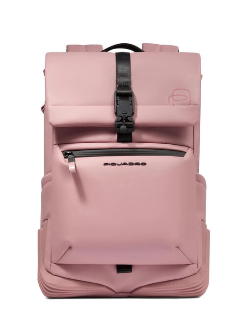 PIQUADRO CORNER SPECIALE GOMMATO Mochila para portátil con tapa enrollable ROSA - Mochilas para portátil
