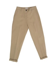 TOMMY HILFIGER TH Pantalones de algodón elástico beige - Pantalones de mujer - 1