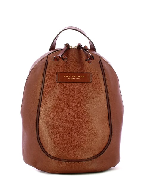 THE BRIDGE DOMITILLA Mochila mediana de cuero BROWN - Bolsos Mujer