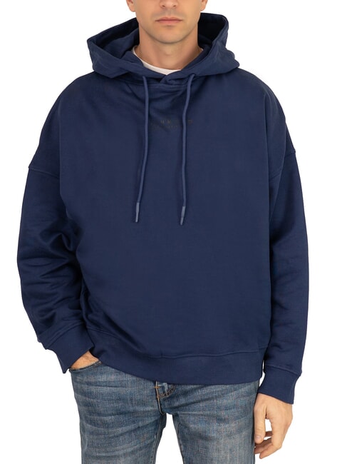 JOHN RICHMOND KAHIN Sudadera con capucha de corte relajado azul medieval - Sudaderas