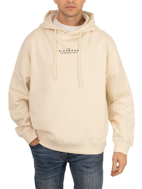 JOHN RICHMOND KAHIN Sudadera con capucha de corte relajado gorra blanca - Sudaderas