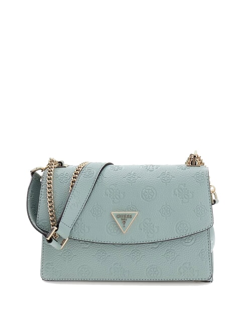 GUESS CRESIDIA II Bolso de hombro con solapa logotipo de salvia clara - Bolsos Mujer