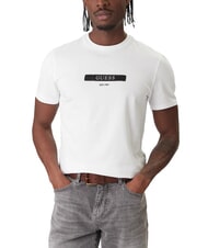 GUESS LOGO BOX Camiseta de manga corta de corte entallado purwhite - camiseta - 1