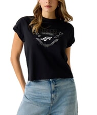 GUESS STARS Camiseta con estampado y tachuelas - camiseta