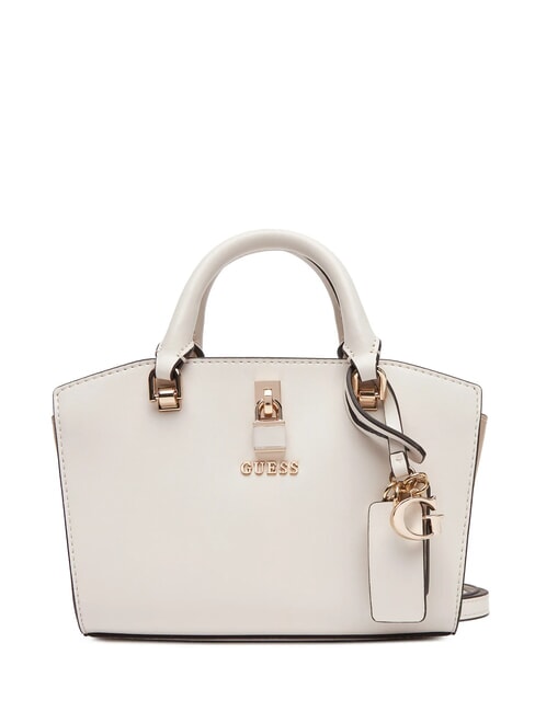 GUESS QUEENSLAND Mini bolso con bandolera blanco roto/gris topo - Bolsos Mujer