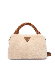 GUESS SHAIDA Bolso de mano, con bandolera natural / co&ntilde;ac - Bolsos Mujer - 1