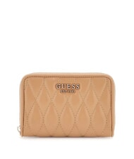 GUESS VALLA Cartera mediana con cremallera BEIGE - Carteras Mujer - 1