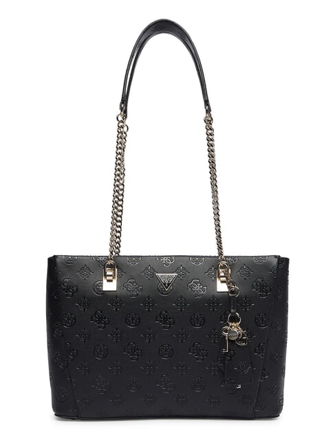 GUESS TISHA Bolso de hombro logotipo negro - Bolsos Mujer