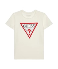 GUESS KIDS Camiseta de manga corta con pedrer&iacute;a sal blanca - Camiseta ni&ntilde;o - 1