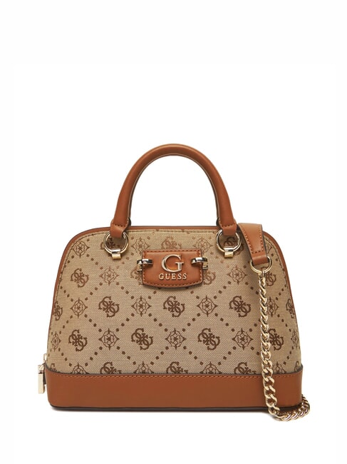 GUESS NEDA Bolso domo en tejido jacquard LOGOTIPO DE LECHE - Bolsos Mujer