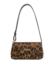 GUESS DOMITILLA Bolso de hombro de piel St. Animalier leopardo - Bolsos Mujer - 1