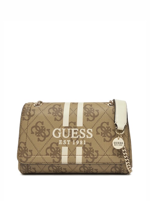 GUESS NOELLE 2 Bolso de hombro con logotipo, bolso bandolera LOGOTIPO DE LECHE - Bolsos Mujer