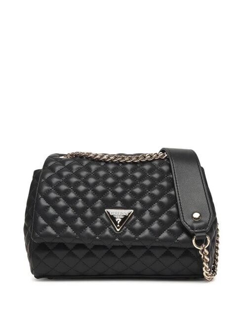 GUESS EVERLEE Bolso de hombro acolchado, bolso bandolera NEGRO - Bolsos Mujer