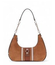 GUESS ERENIA Bolso de hombro de ante COGNAC MULTI - Bolsos Mujer - 1