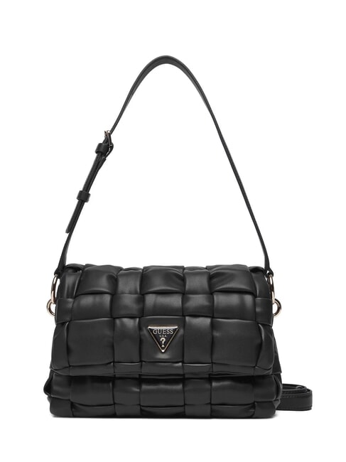 GUESS MARION Bolso de hombro tejido con correa para el hombro NEGRO - Bolsos Mujer