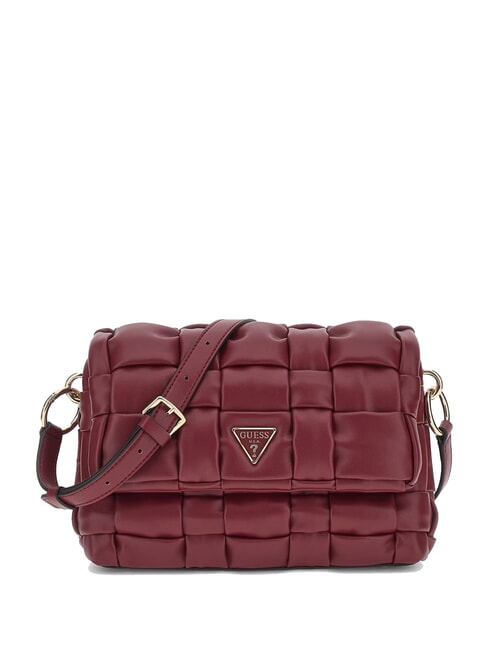 GUESS MARION Bolso de hombro tejido con correa para el hombro ROJO - Bolsos Mujer