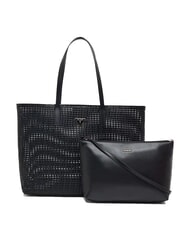 GUESS BRIGITTA Bolso shopper tejido con clutch NEGRO - Bolsos Mujer - 1