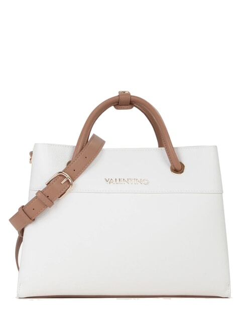 MARIO VALENTINO ALEXIA Bolso de mano con correa de hombro con logotipo blanco/cuero - Bolsos Mujer