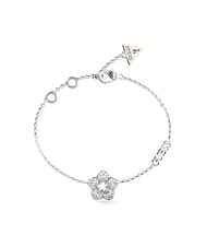 GUESS SHINING WINTER Pulsera con flor y cristales SILVER - Pulseras - 1
