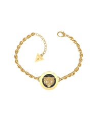 GUESS DAKTARI Pulsera con medall&oacute;n oro amarillo/negro - Pulseras - 1