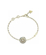 GUESS LA FLEUR Pulsera con medall&oacute;n de flores oro amarillo - Pulseras - 1