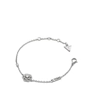 GUESS LA FLEUR Pulsera con charm de flor y cristales SILVER - Pulseras - 1