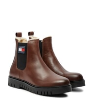 TOMMY HILFIGER TH JEANS Botines de piel marr&oacute;n - Zapatos Mujer - 1