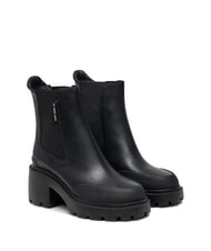 TOMMY HILFIGER TH JEANS Botines de piel con tac&oacute;n medio - Zapatos Mujer