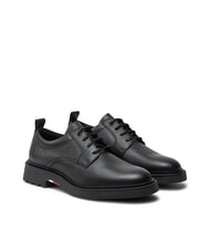 TOMMY HILFIGER HILFIGER COMFORT Zapato estilo derby con cordones en piel negro - Zapatos Hombre - 1