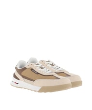 TOMMY HILFIGER RETRO RUNNER Zapatillas de piel y tela beige - Zapatos Hombre - 1