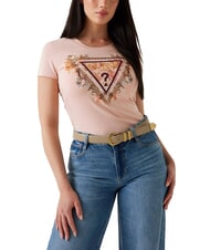GUESS TRIANGLE FLOWERS Camiseta el&aacute;stica con estampado - camiseta