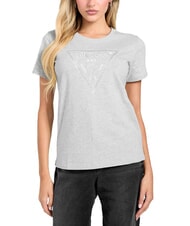 GUESS SS CN KRYSTAL TRIANGLE Camiseta de manga corta con tachuelas y pedrer&iacute;a - camiseta