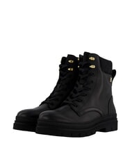 TOMMY HILFIGER CLEATED LACE-UP Botines con cordones y cuello acolchado negro - Zapatos Mujer - 1