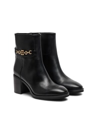 TOMMY HILFIGER TH CHAIN Botines de piel con cadena negro - Zapatos Mujer - 1