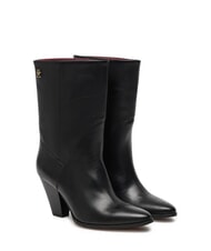TOMMY HILFIGER MID COWBOY Botines de piel con tac&oacute;n negro - Zapatos Mujer - 1