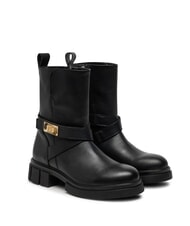 TOMMY HILFIGER BIKER Botines de piel con hebilla - Zapatos Mujer