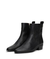 TOMMY HILFIGER LOW COWBOY Botines de punta en piel estampada - Zapatos Mujer