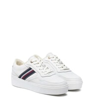 TOMMY HILFIGER STRIPES PLATFORM Zapatillas altas de piel - Zapatos Mujer