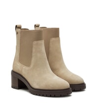 TOMMY HILFIGER FLAG MID HEEL Botines de ante - Zapatos Mujer