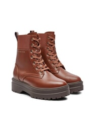 TOMMY HILFIGER TH ELASTIC RIB LACEUP Botas de cuero con cordones - Zapatos Mujer